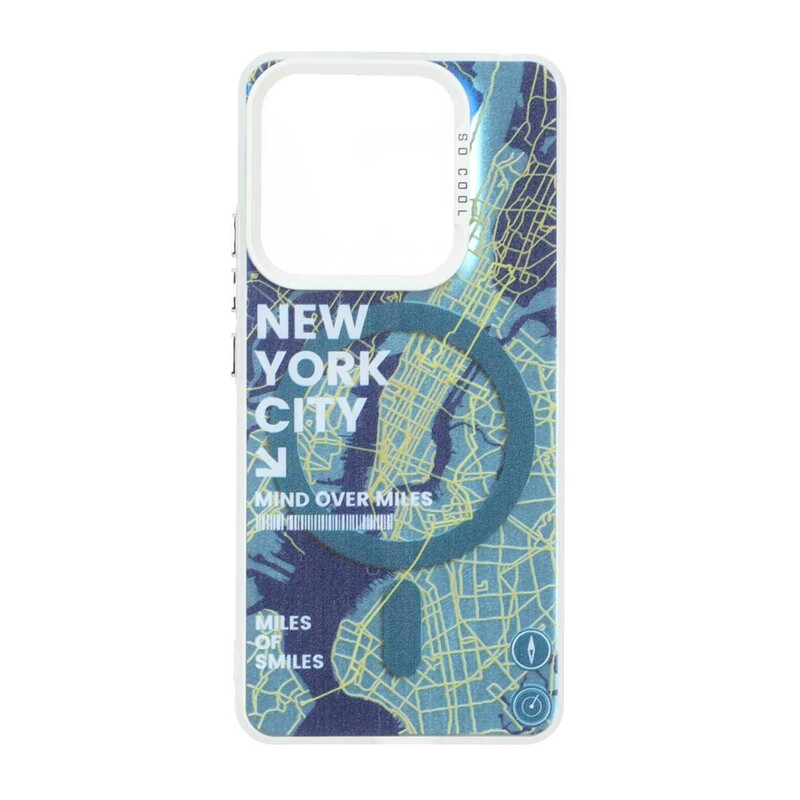 قاب SO COOL طرح مگ سیف NewYork مدل Xiaomi Redmi Note 14 4G