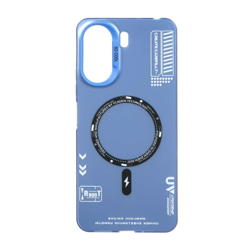 قاب SO COOL طرح مگ سیف RT مدل Xiaomi Redmi 13C / Poco C65 - آبی