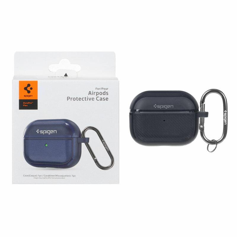 کیس ایرپاد اورجینال طرح کربن Spigen Durapro Flex مدل Apple Airpods Pro 2 - سرمه ای
