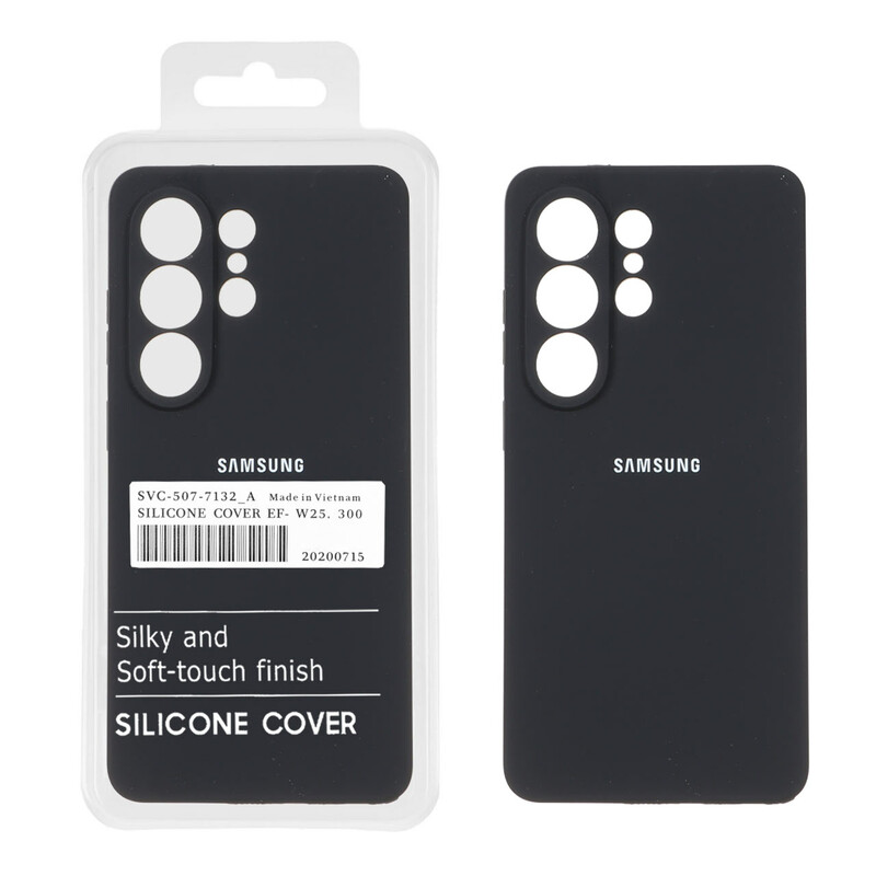 قاب سیلیکونی پاک کنی اورجینال درجه یک Samsung Galaxy S26 Ultra - مشکی (پک دار)