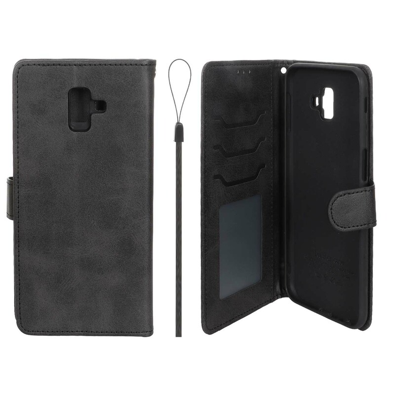 کیف موبایل مگنتی درجه یک داخل خز MNC Plus مدل Samsung Galaxy J6 Plus / J610 - مشکی