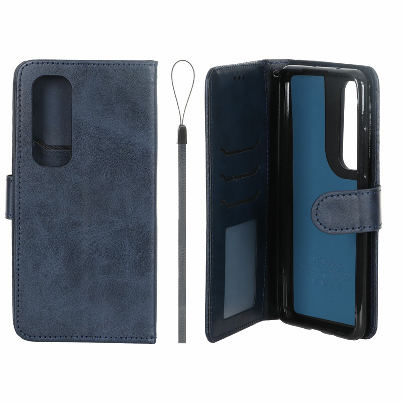 کیف موبایل مگنتی درجه یک داخل خز MNC Plus مدل Xiaomi Redmi Note 10 Lite - سرمه ای