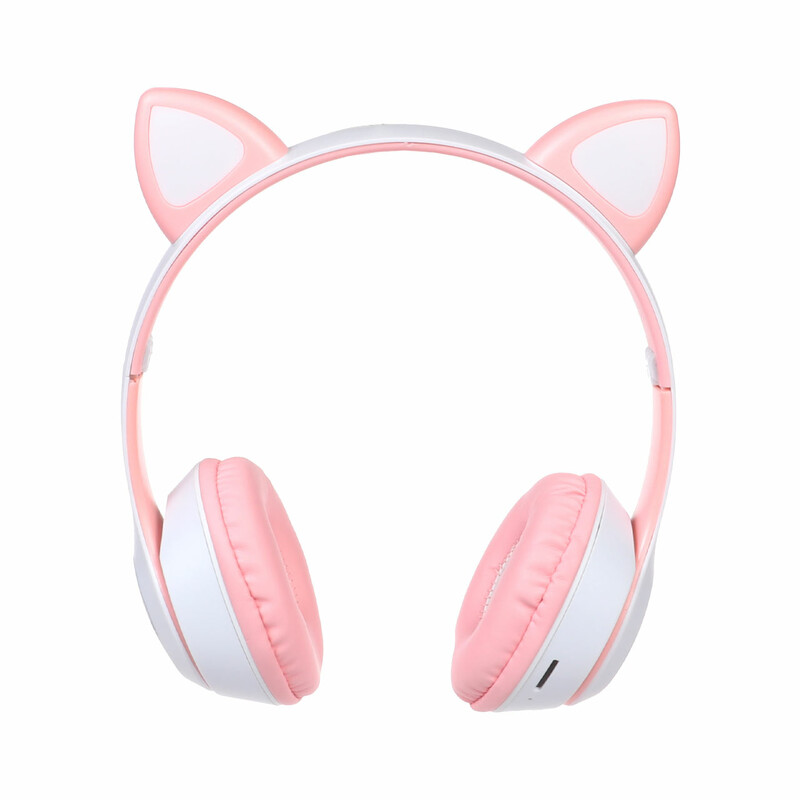 هدفون بی سیم a cat مدل MZ-023 - سفید صورتی
