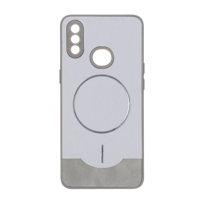 قاب Line Case جیر MagSafe فلزی محافظ لنزدار Samsung Galaxy A10s - طوسی