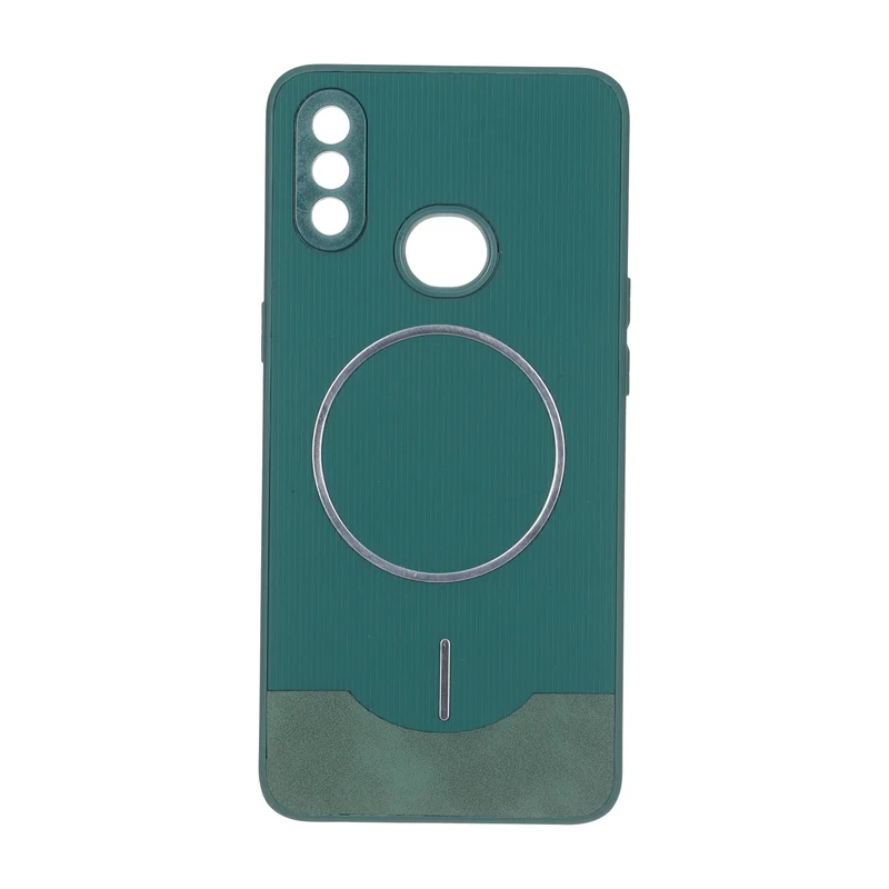 قاب Line Case جیر MagSafe فلزی محافظ لنزدار Samsung Galaxy A10s - سبز