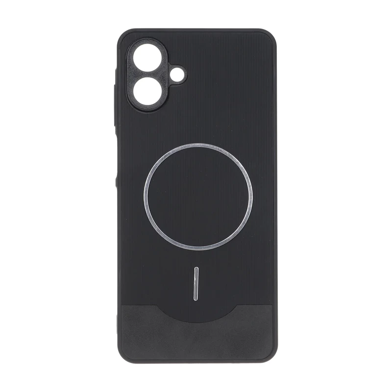 قاب Line Case جیر MagSafe فلزی محافظ لنزدار Samsung Galaxy A07 - مشکی