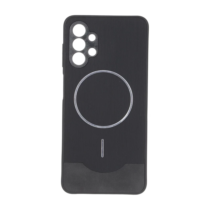 قاب Line Case جیر MagSafe فلزی محافظ لنزدار Samsung Galaxy A13 4G - مشکی