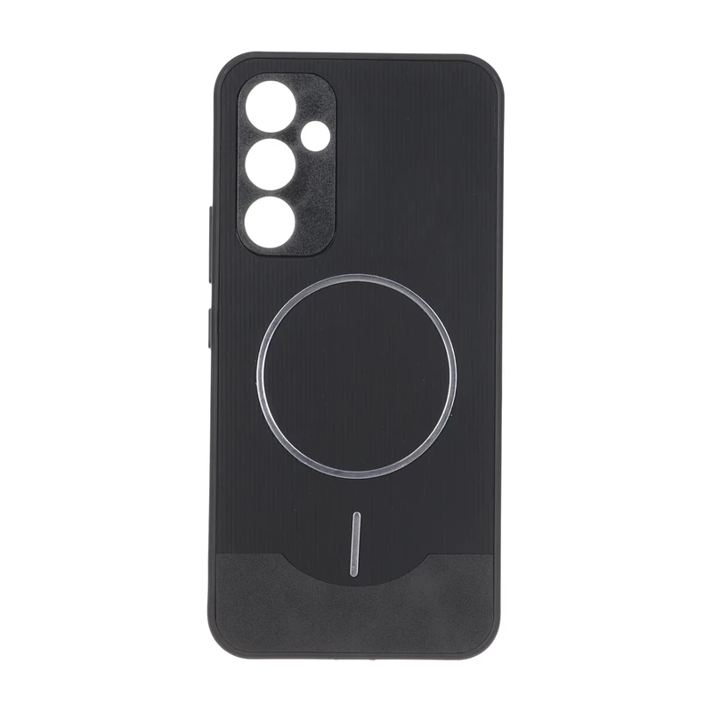 قاب Line Case جیر MagSafe فلزی محافظ لنزدار Samsung Galaxy A54 - مشکی