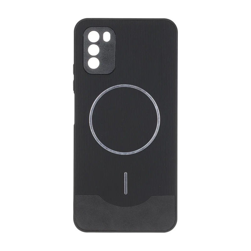 قاب Line Case جیر MagSafe فلزی محافظ لنزدار Xiaomi Poco M3 - مشکی