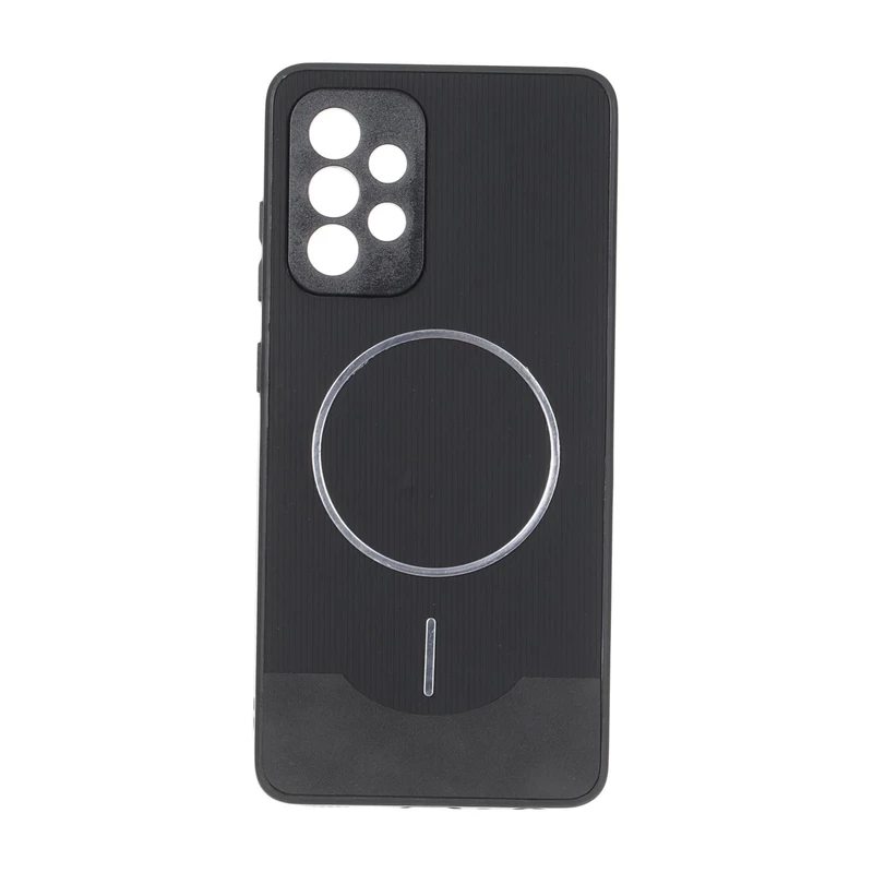 قاب Line Case جیر MagSafe فلزی محافظ لنزدار Samsung Galaxy A52 / A52s - مشکی