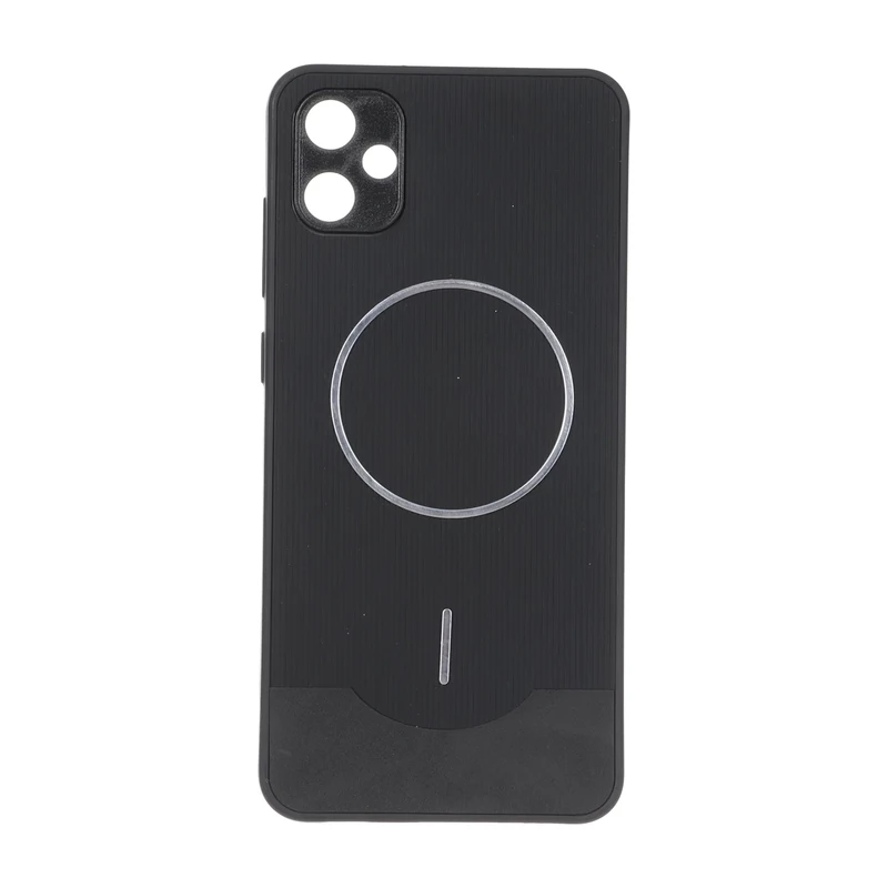 قاب Line Case جیر MagSafe فلزی محافظ لنزدار Samsung Galaxy A05 - مشکی