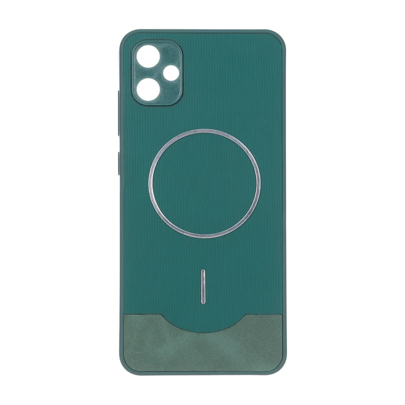 قاب Line Case جیر MagSafe فلزی محافظ لنزدار Samsung Galaxy A05 - سبز