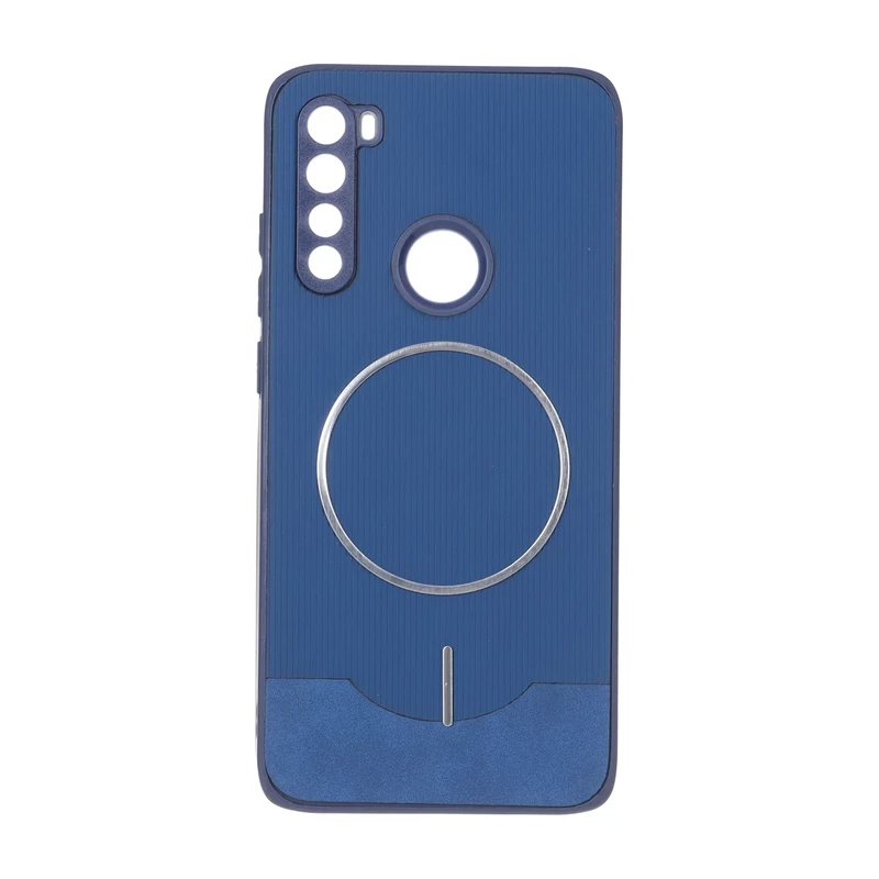 قاب Line Case جیر MagSafe فلزی محافظ لنزدار Xiaomi Redmi Note 8 - سرمه ای
