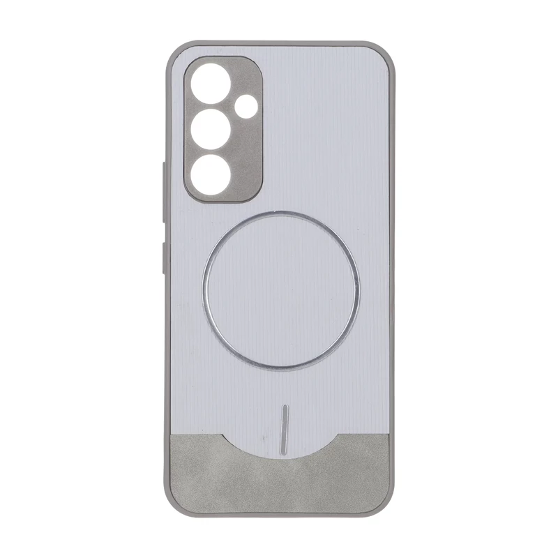 قاب Line Case جیر MagSafe فلزی محافظ لنزدار Samsung Galaxy A54 - طوسی