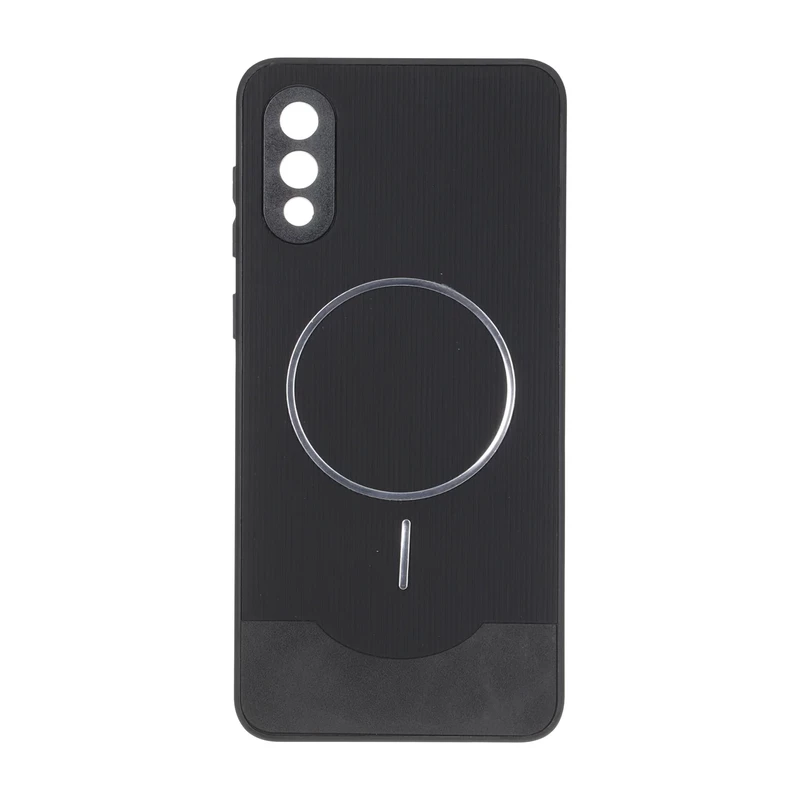 قاب Line Case جیر MagSafe فلزی محافظ لنزدار Samsung Galaxy A02 / M02 - مشکی