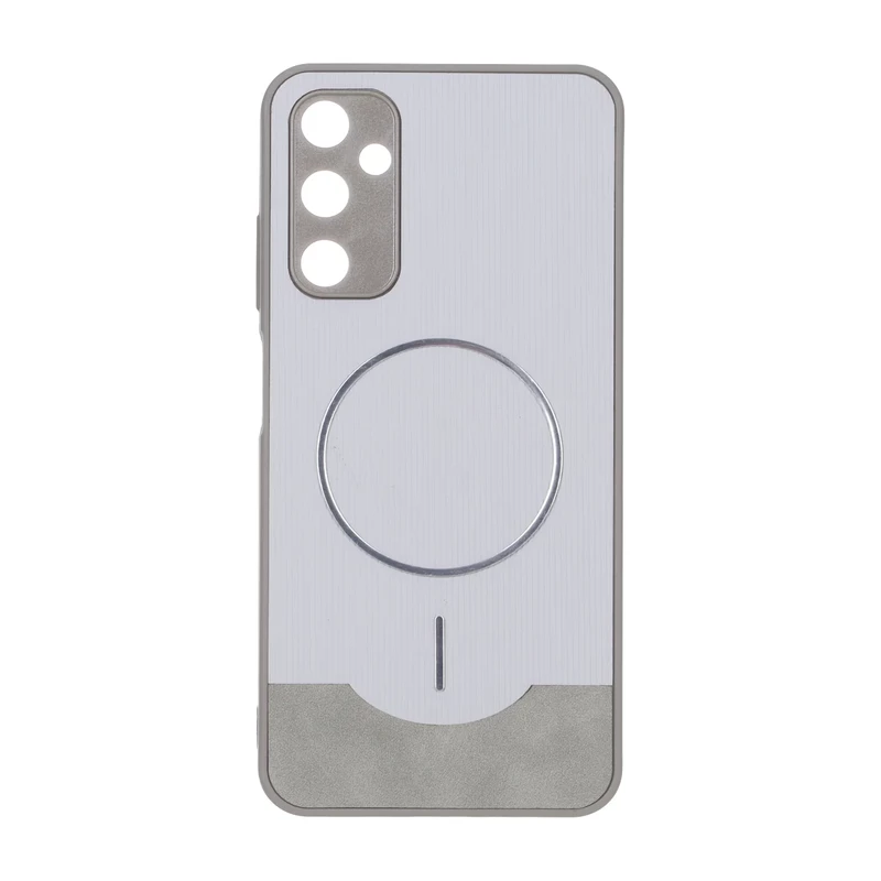 قاب Line Case جیر MagSafe فلزی محافظ لنزدار Samsung Galaxy A05s - طوسی