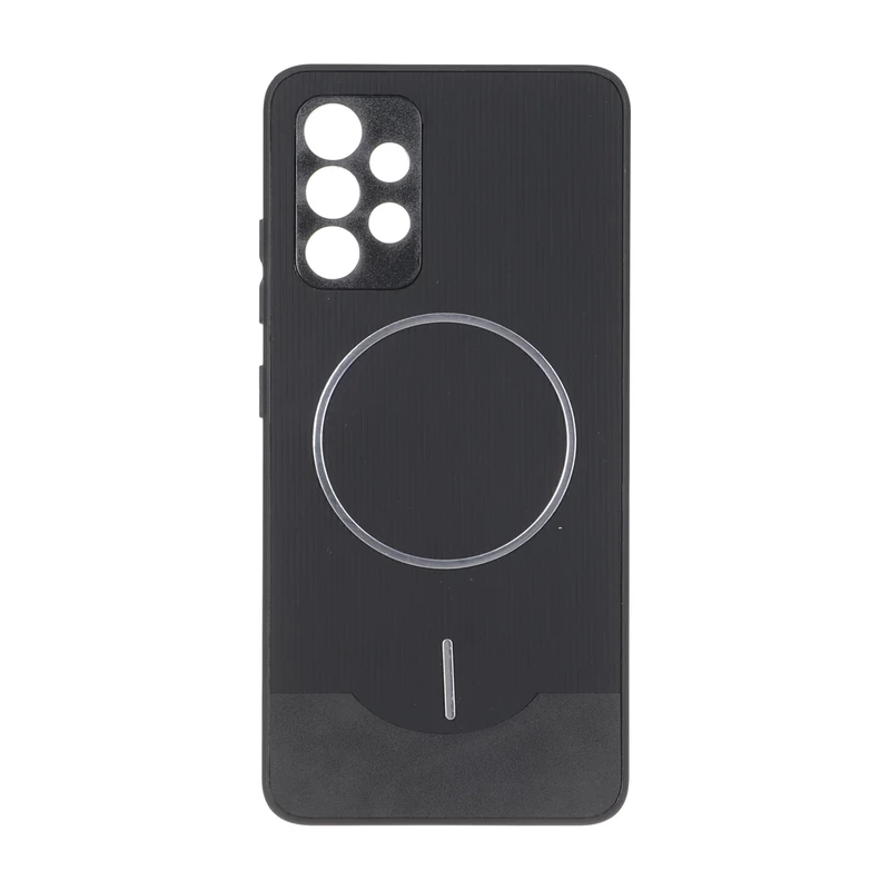 قاب Line Case جیر MagSafe فلزی محافظ لنزدار Samsung Galaxy A32 4G - مشکی