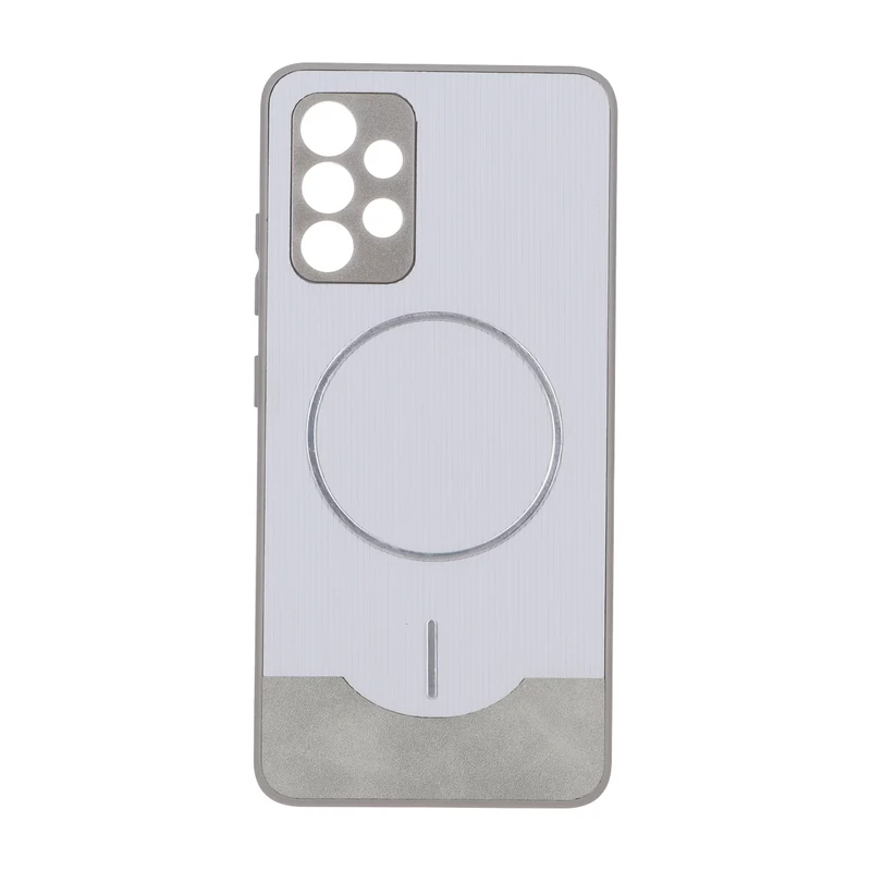 قاب Line Case جیر MagSafe فلزی محافظ لنزدار Samsung Galaxy A32 4G - طوسی