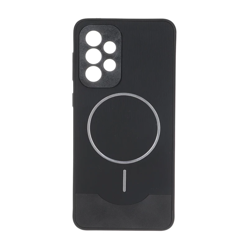 قاب Line Case جیر MagSafe فلزی محافظ لنزدار Samsung Galaxy A33 - مشکی