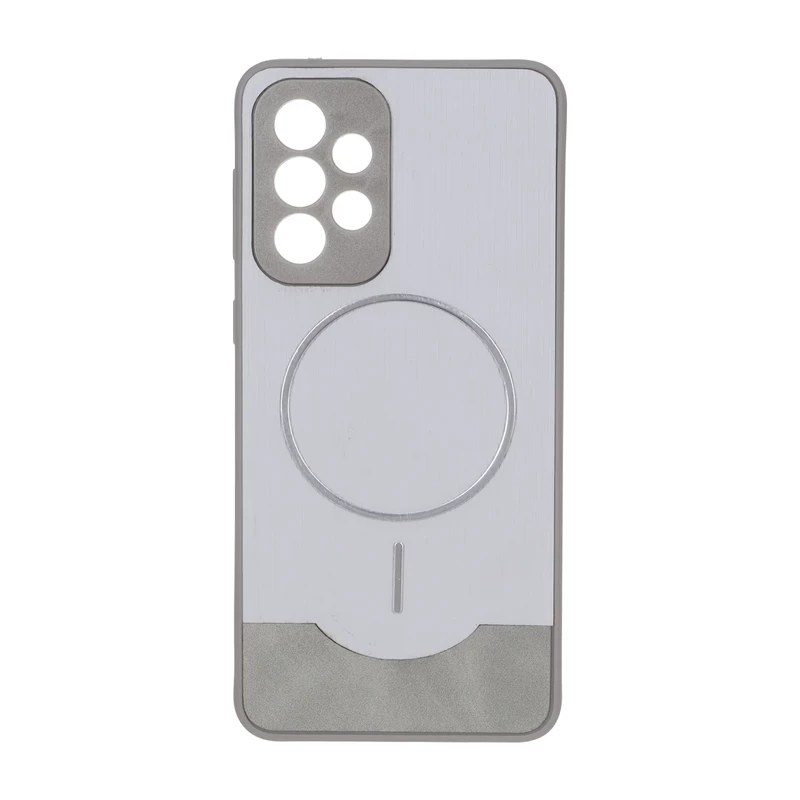 قاب Line Case جیر MagSafe فلزی محافظ لنزدار Samsung Galaxy A33 - طوسی