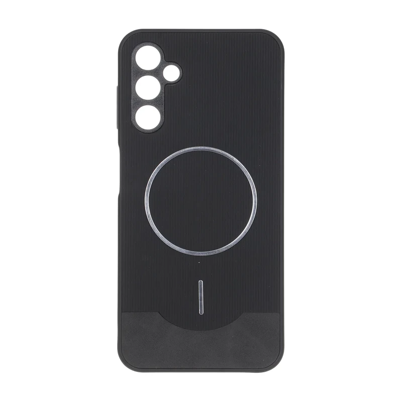 قاب Line Case جیر MagSafe فلزی محافظ لنزدار Samsung Galaxy A14 - مشکی