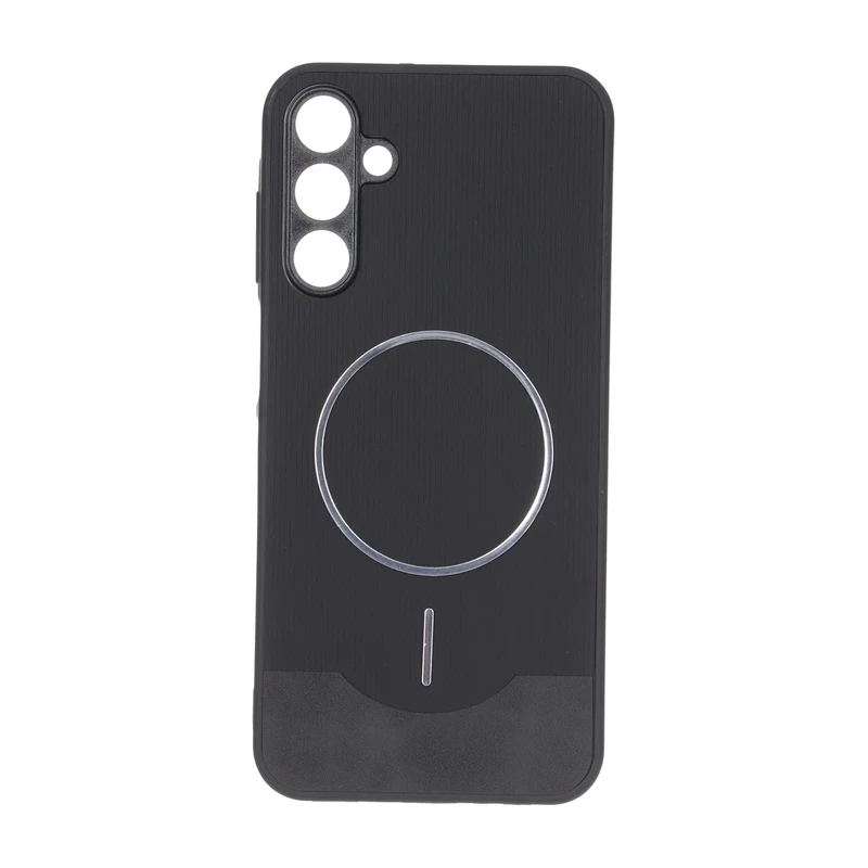 قاب Line Case جیر MagSafe فلزی محافظ لنزدار Samsung Galaxy A15 - مشکی