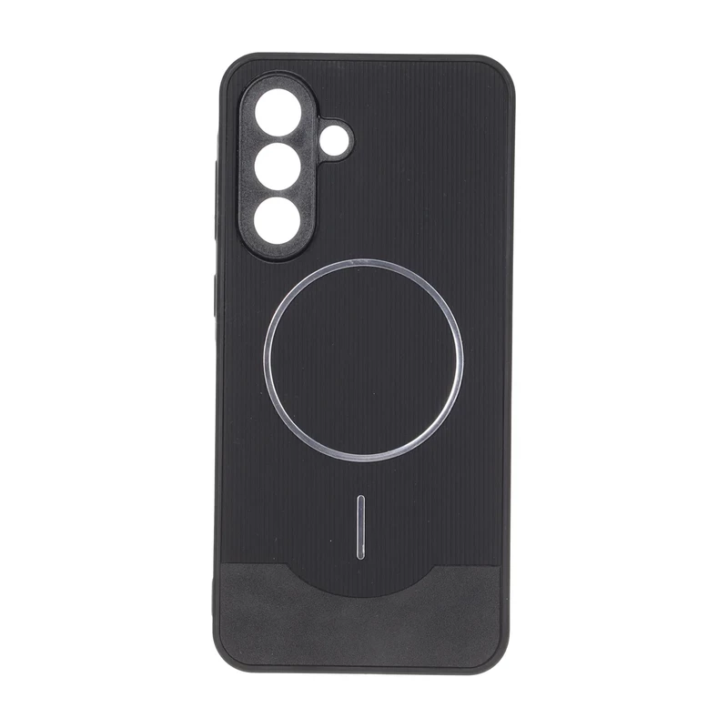 قاب Line Case جیر MagSafe فلزی محافظ لنزدار Samsung Galaxy A56 / A36 - مشکی