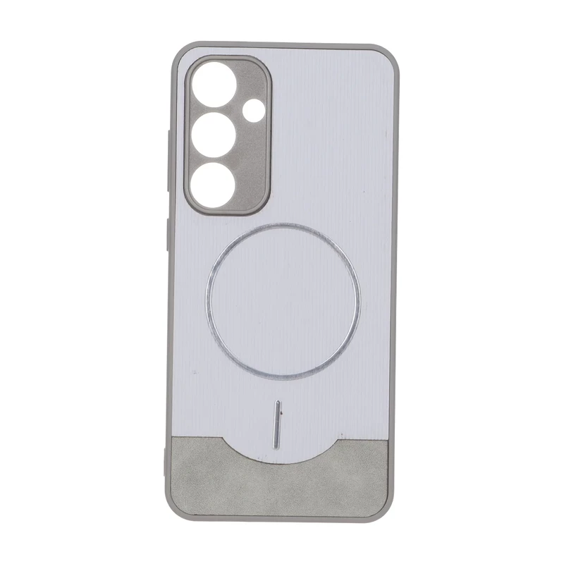 قاب Line Case جیر MagSafe فلزی محافظ لنزدار Samsung Galaxy S24 FE - طوسی