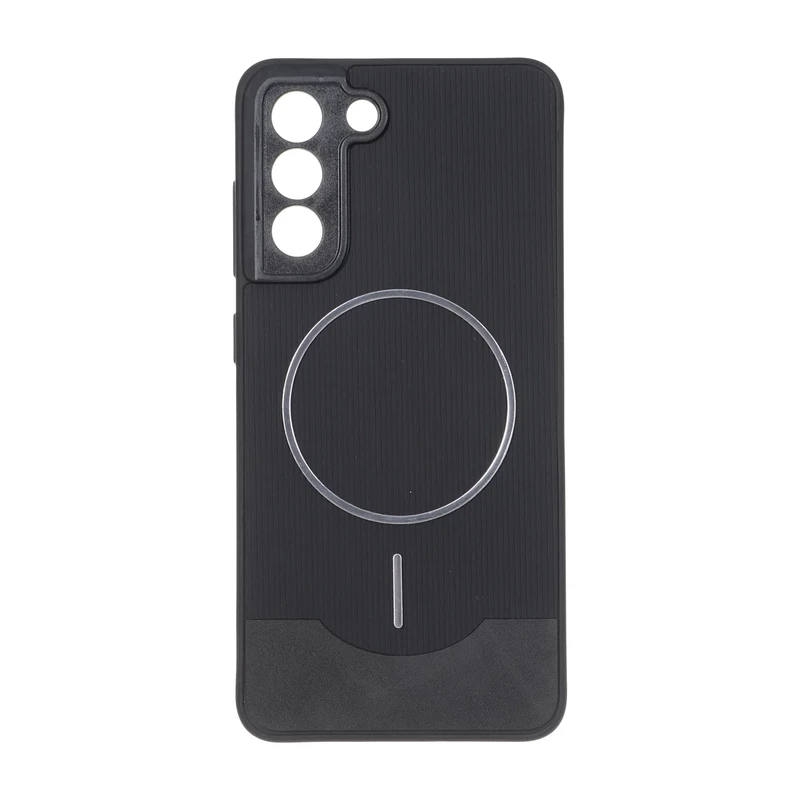 قاب Line Case جیر MagSafe فلزی محافظ لنزدار Samsung Galaxy S21 FE - مشکی