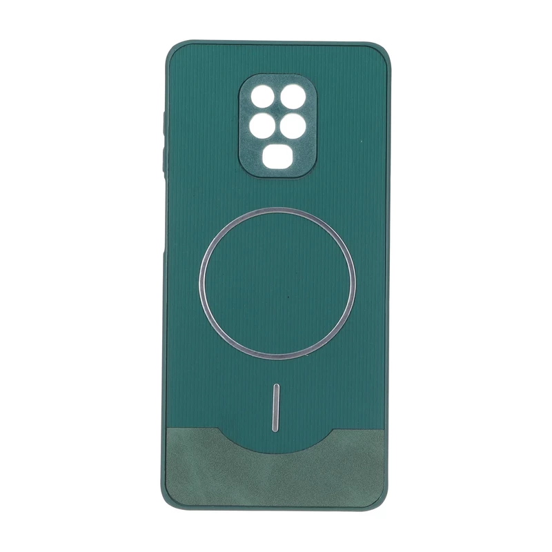 قاب Line Case جیر MagSafe فلزی محافظ لنزدار Xiaomi Redmi Note 9S / Redmi Note 9 Pro / Redmi Note 9 Pro Max - سبز