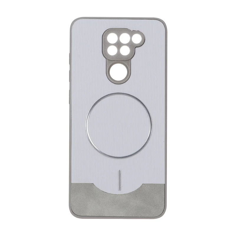قاب Line Case جیر MagSafe فلزی محافظ لنزدار Xiaomi Redmi Note 9 / Redmi 10X 5G / Redmi 10X Pro 5G - طوسی