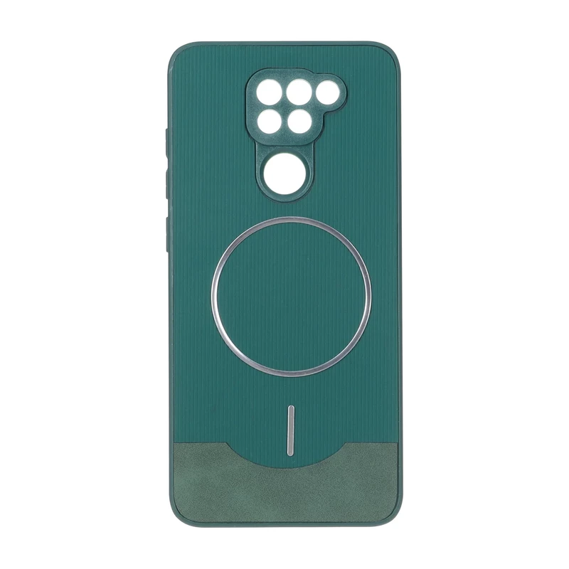 قاب Line Case جیر MagSafe فلزی محافظ لنزدار Xiaomi Redmi Note 9 / Redmi 10X 5G / Redmi 10X Pro 5G - سبز