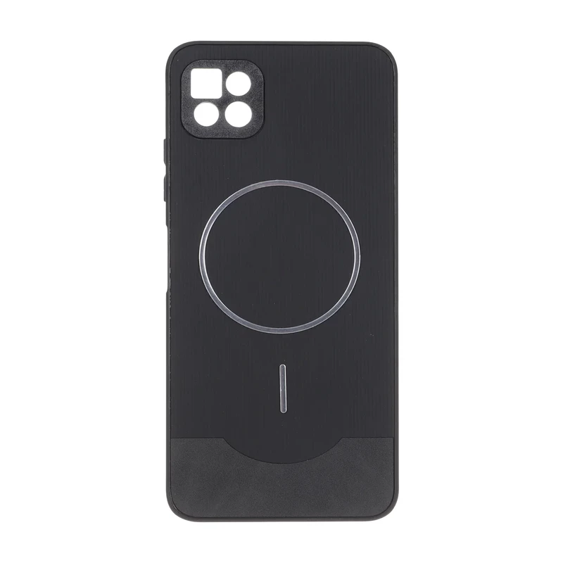 قاب Line Case جیر MagSafe فلزی محافظ لنزدار Samsung Galaxy A22 5G - مشکی