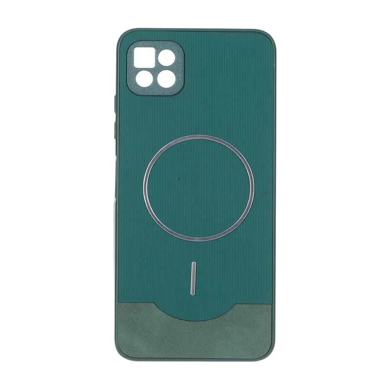 قاب Line Case جیر MagSafe فلزی محافظ لنزدار Samsung Galaxy A22 5G - سبز