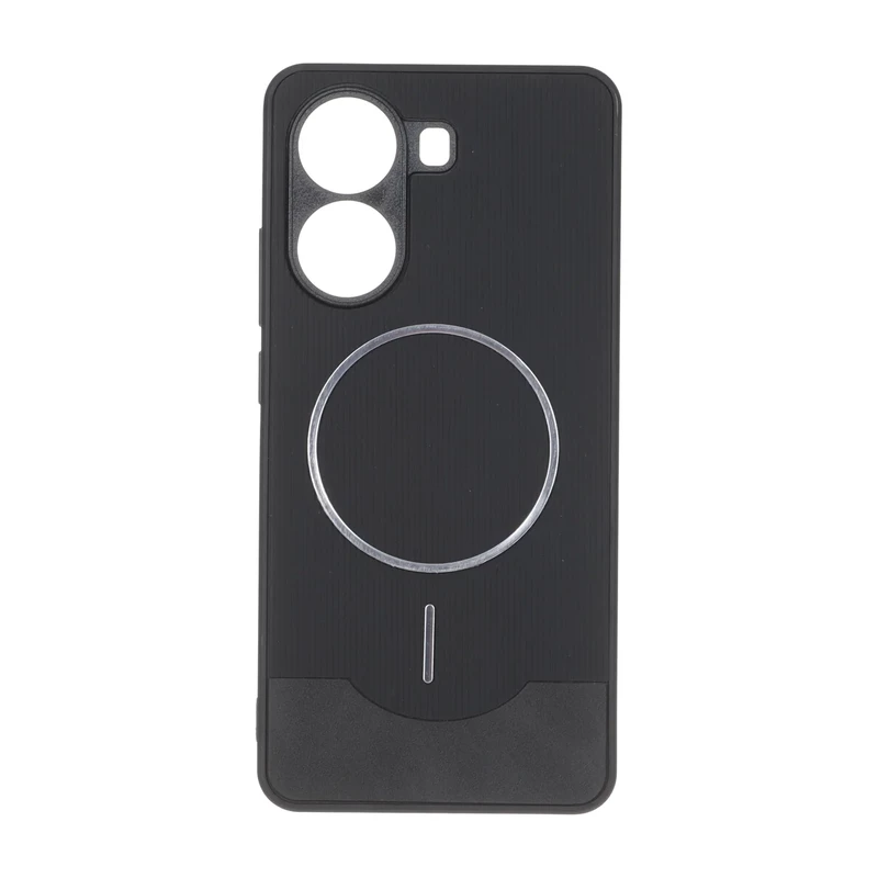قاب Line Case جیر MagSafe فلزی محافظ لنزدار Xiaomi Poco X7 Pro - مشکی