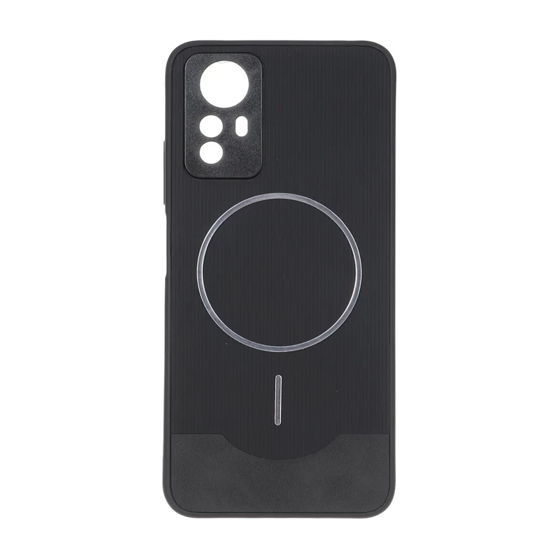 قاب Line Case جیر MagSafe فلزی محافظ لنزدار Xiaomi Redmi Note 12S - مشکی