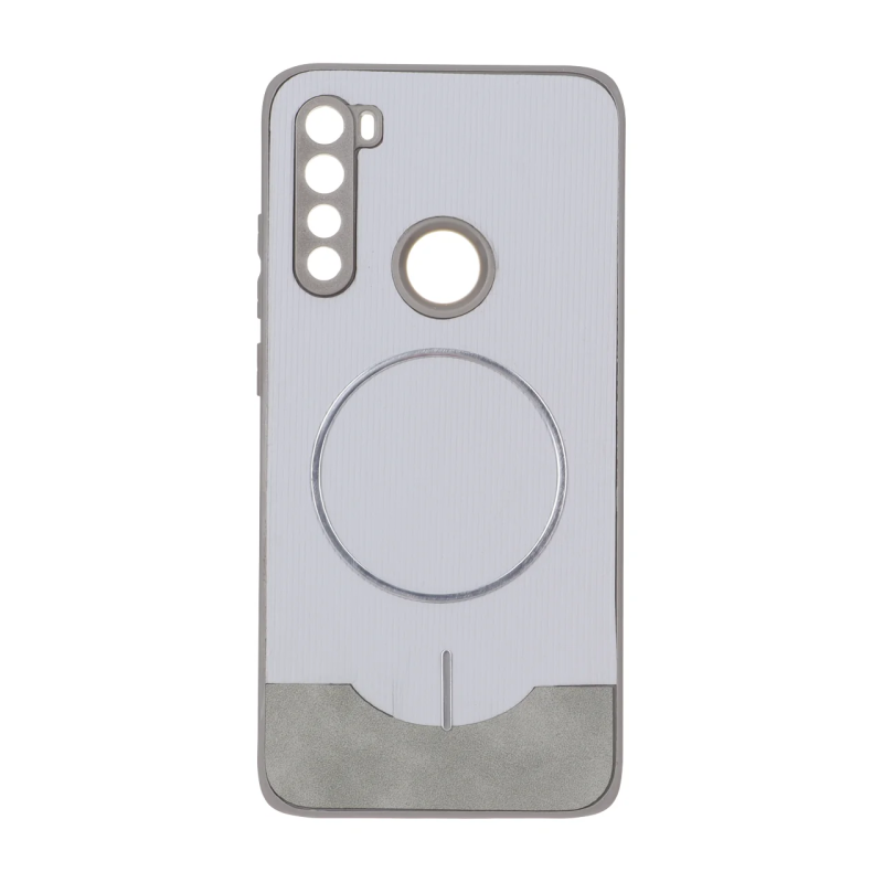 قاب Line Case جیر MagSafe فلزی محافظ لنزدار Xiaomi Redmi Note 8 - طوسی