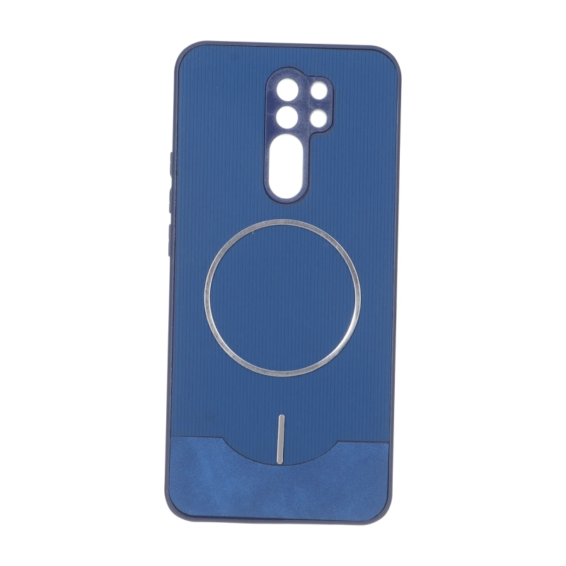 قاب Line Case جیر MagSafe فلزی محافظ لنزدار Xiaomi Redmi 9 / Redmi 9 Prime / Poco M2 - سرمه ای