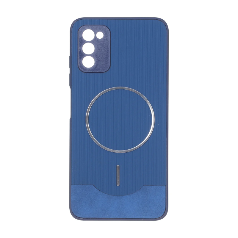 قاب Line Case جیر MagSafe فلزی محافظ لنزدار Samsung Galaxy A03s / A02s - سرمه ای