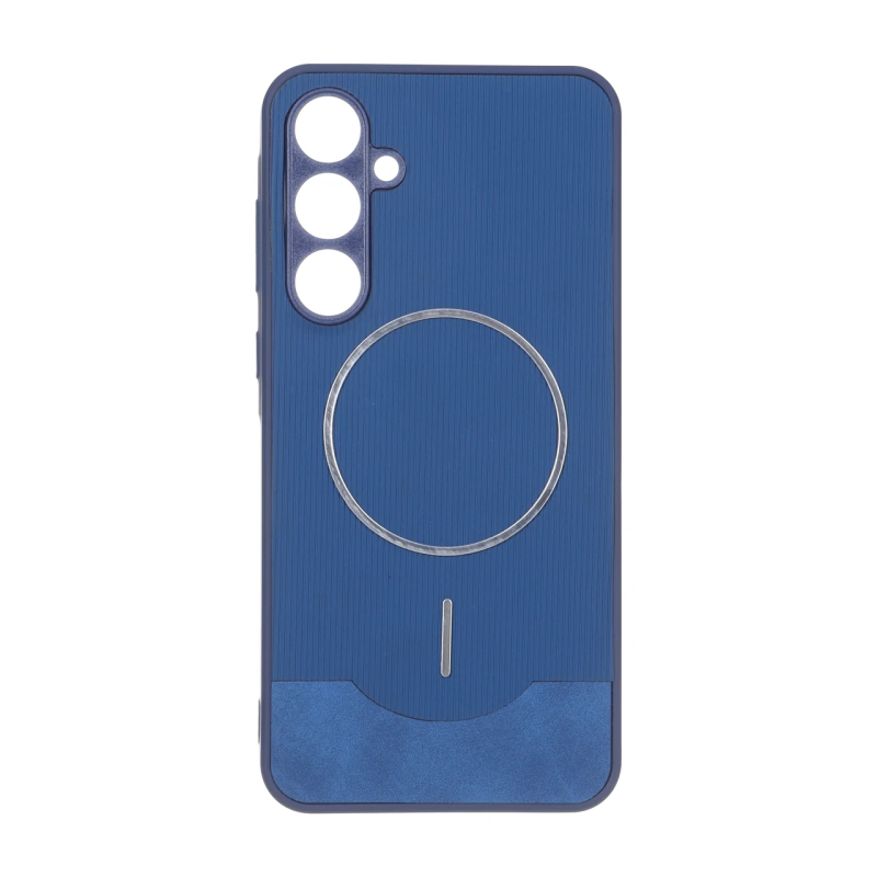 قاب Line Case جیر MagSafe فلزی محافظ لنزدار Samsung Galaxy A35 - سرمه ای