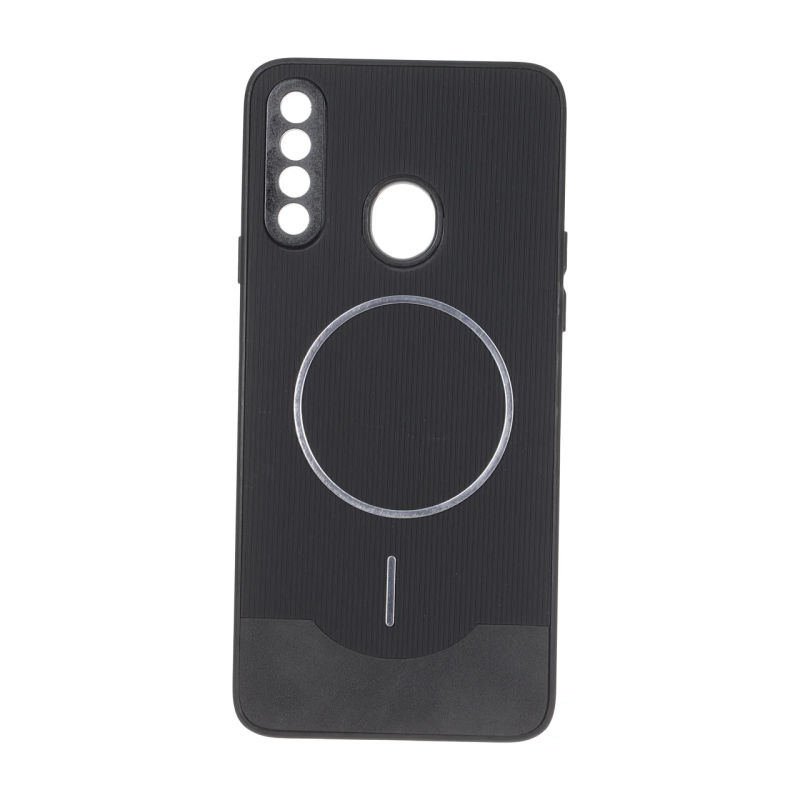قاب Line Case جیر MagSafe فلزی محافظ لنزدار Samsung Galaxy A20s - مشکی