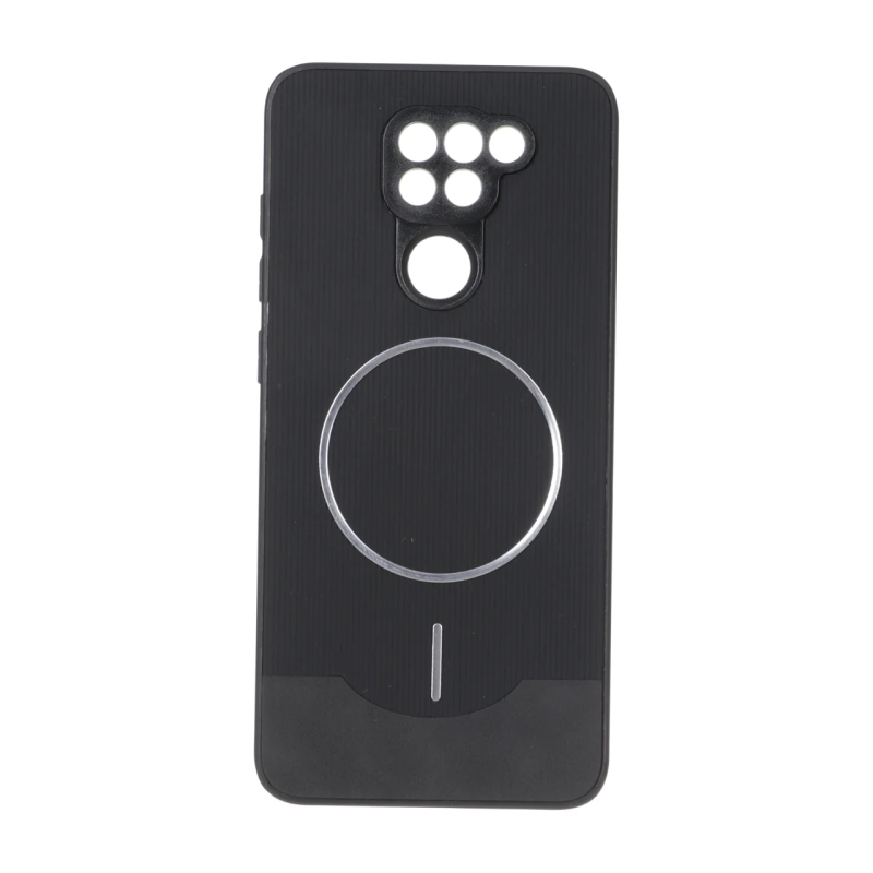 قاب Line Case جیر MagSafe فلزی محافظ لنزدار Xiaomi Redmi Note 9 / Redmi 10X 5G / Redmi 10X Pro 5G - مشکی
