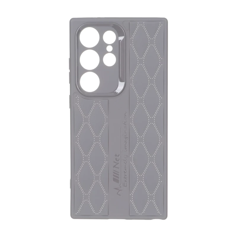 قاب پافر لوزی Imagination دور لنز براق Samsung Galaxy S24 Ultra - طوسی
