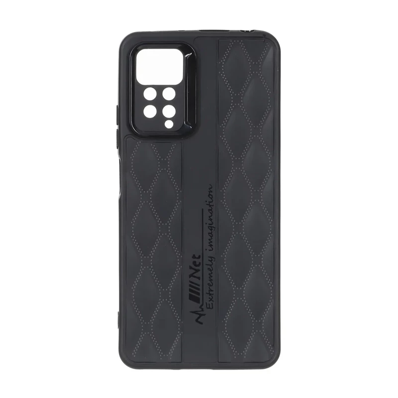 قاب پافر لوزی Imagination دور لنز براق Xiaomi Redmi Note 12 Pro 4G / Redmi Note 11 Pro - مشکی
