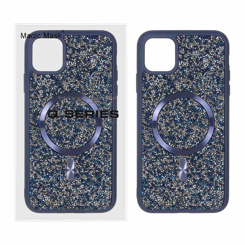 قاب اورجینال دیاموند Magsafe مدل Apple iPhone 11 Pro Max - سرمه ای (پک دار)