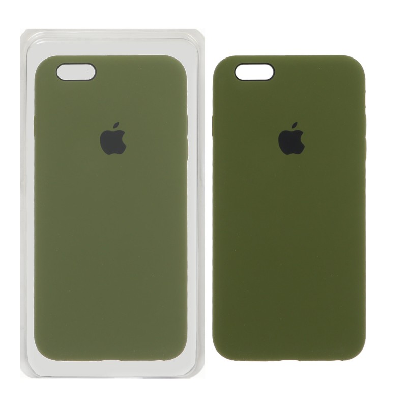 قاب سیلیکونی پاک کنی اورجینال Apple iPhone 6 Plus / iPhone 6s Plus - سبز زیتونی (پک اصلی)