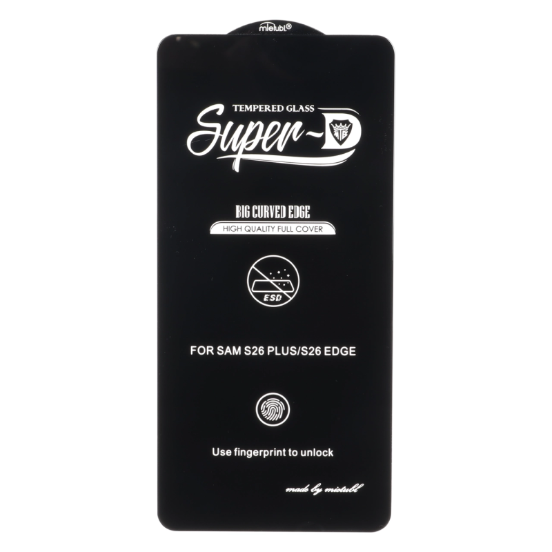 محافظ صفحه نمایش شیشه ای - Full Cover Super D Mietubl - ESD مدل NTC ORG - Samsung Galaxy S26 Plus / S26 Edge