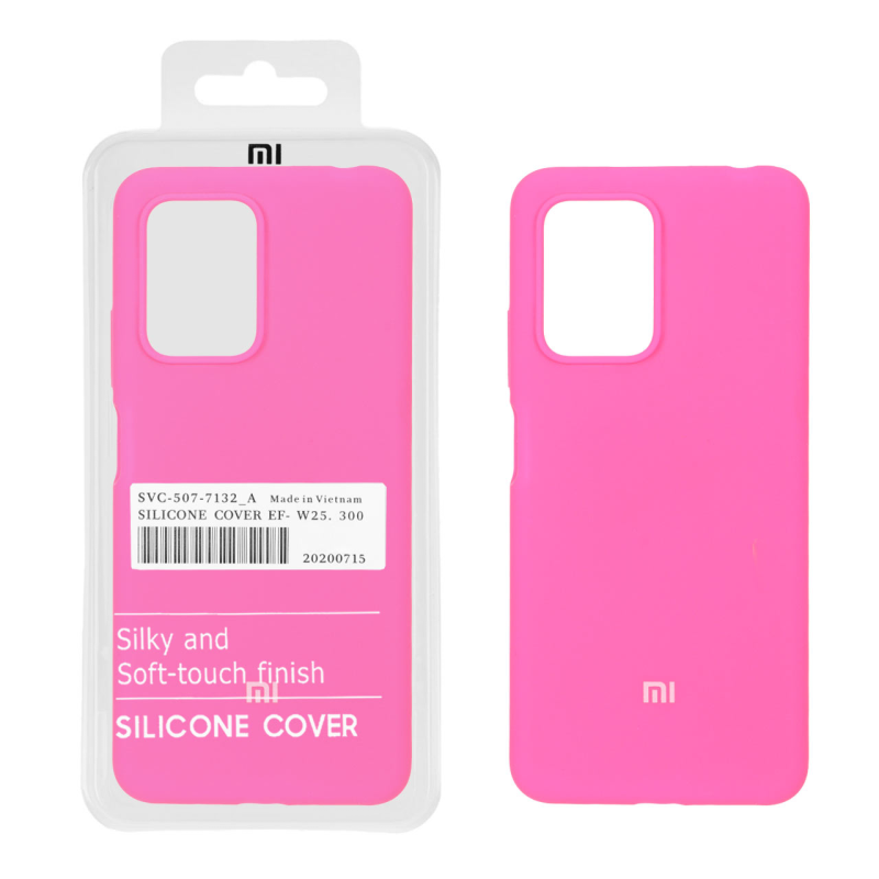 قاب سیلیکونی پاک کنی اورجینال درجه یک Xiaomi Poco X4 GT / Redmi Note 11T Pro 5G / Redmi Note 11T Pro Plus - صورتی فانتزی (پک دار)