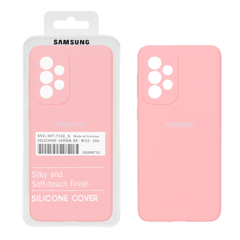 قاب سیلیکونی پاک کنی اورجینال درجه یک Samsung Galaxy A33 - صورتی کد 1 (پک دار)