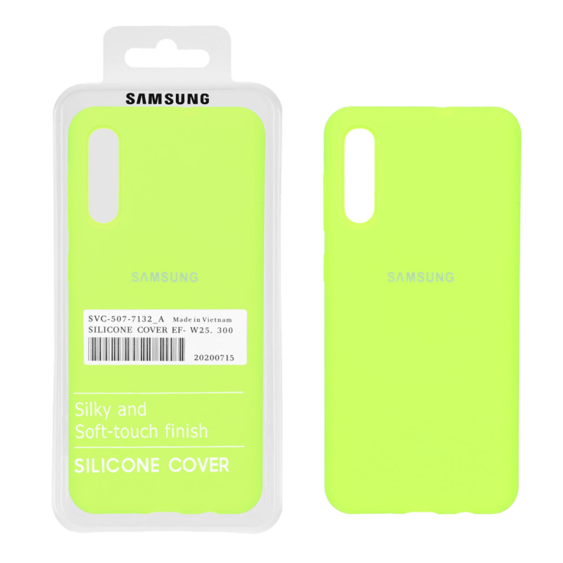 قاب سیلیکونی پاک کنی اورجینال درجه یک Samsung Galaxy A50 / A50s / A30s - سبز فسفری (پک دار)